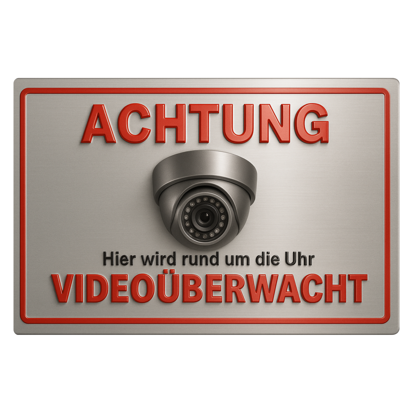 Videoüberwachung Blechschild für Sicherheit