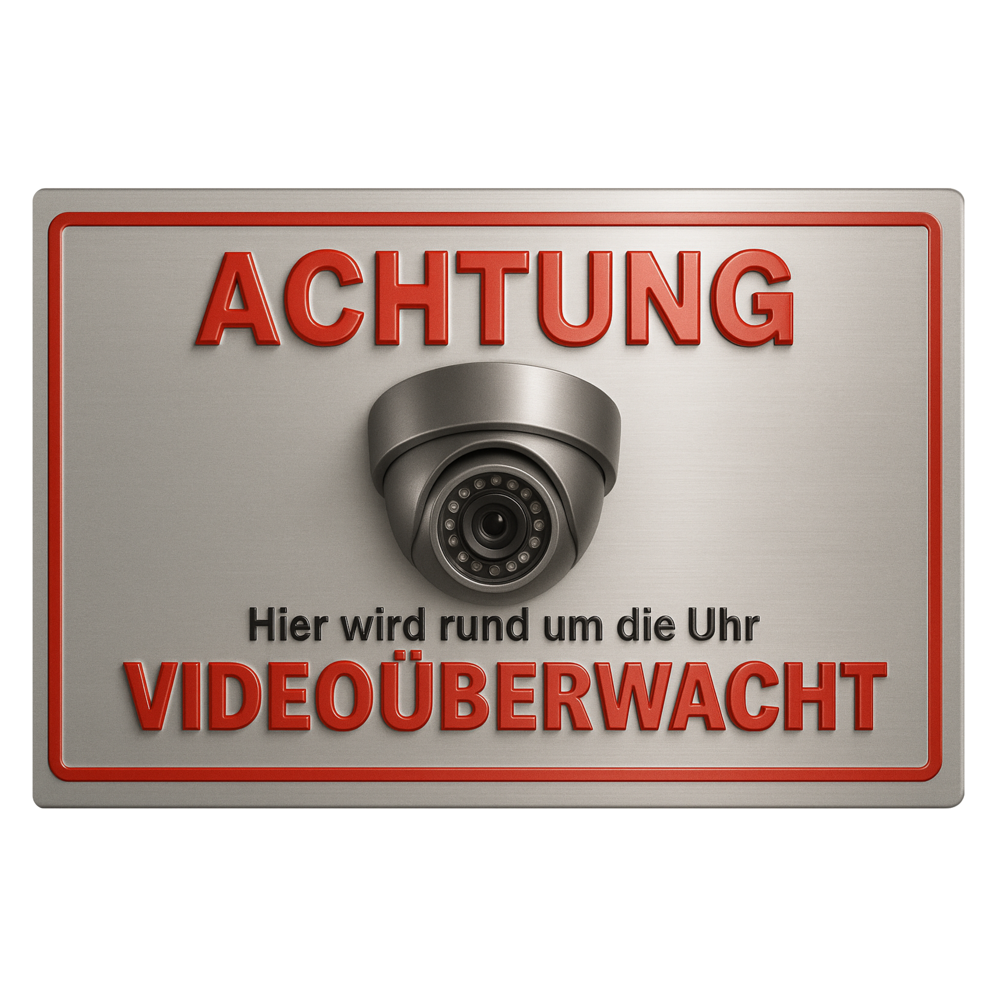 Videoüberwachung Blechschild für Sicherheit