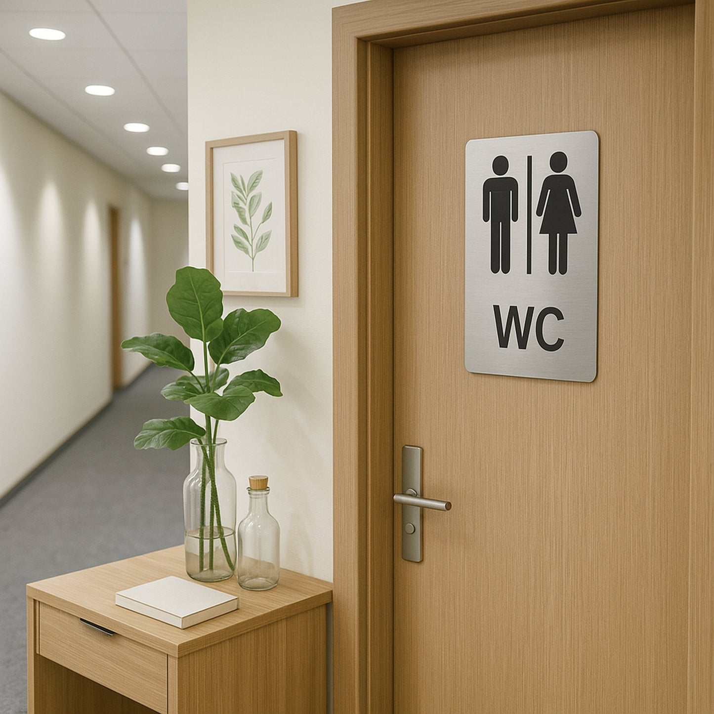 WC Blechschild Mann & Frau