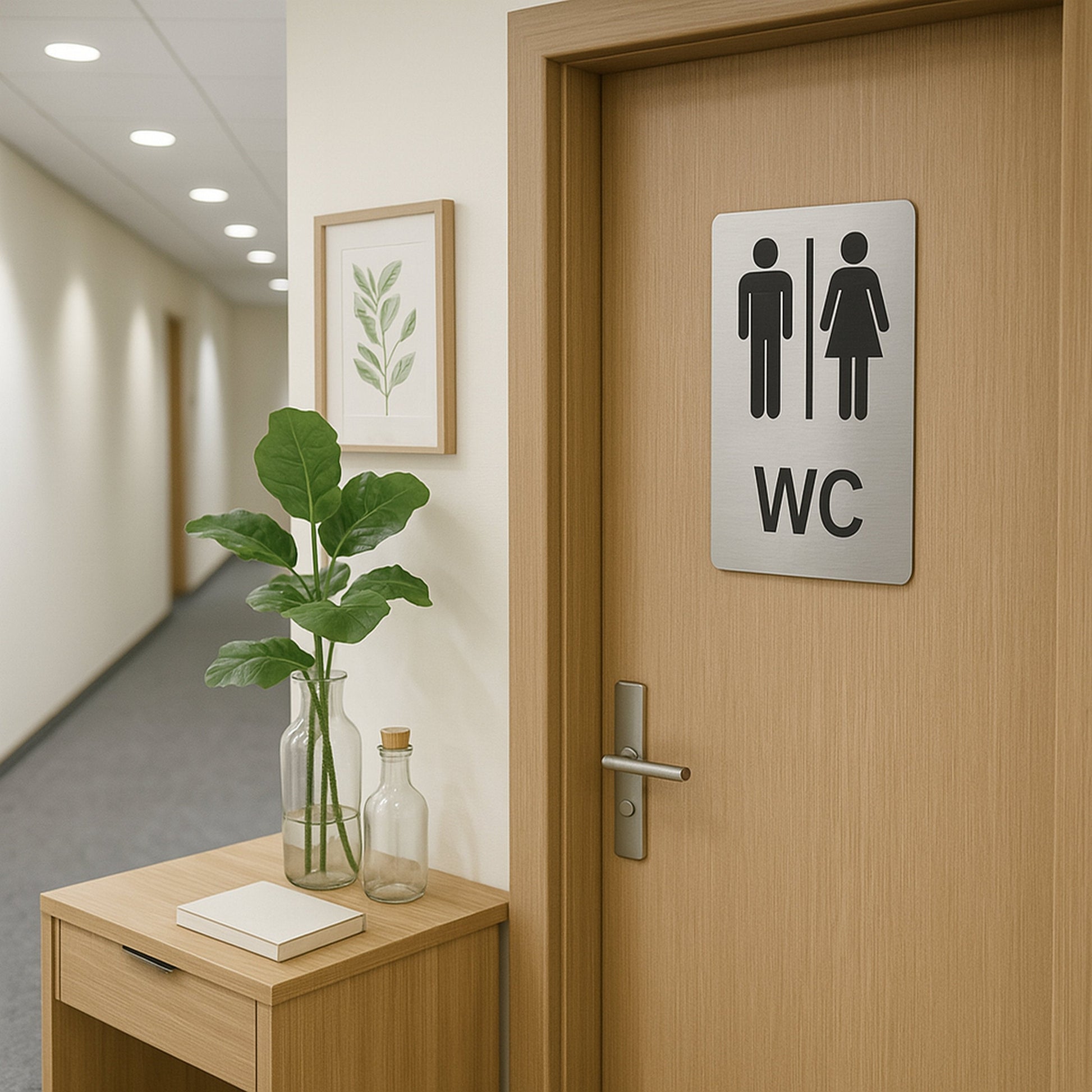 WC Blechschild Mann & Frau
