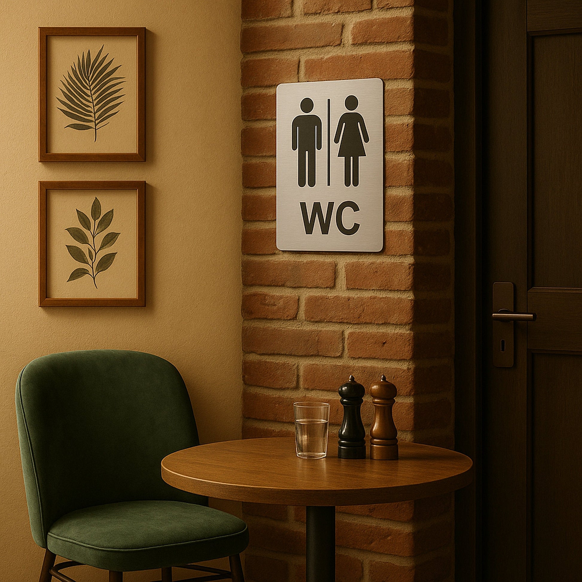 WC Blechschild Mann & Frau