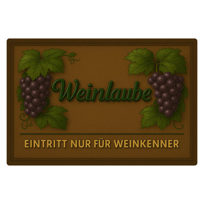Weinlaube Blechschild
