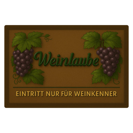 Weinlaube Blechschild